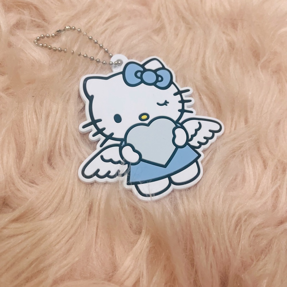 Hello kitty blue angel keychain